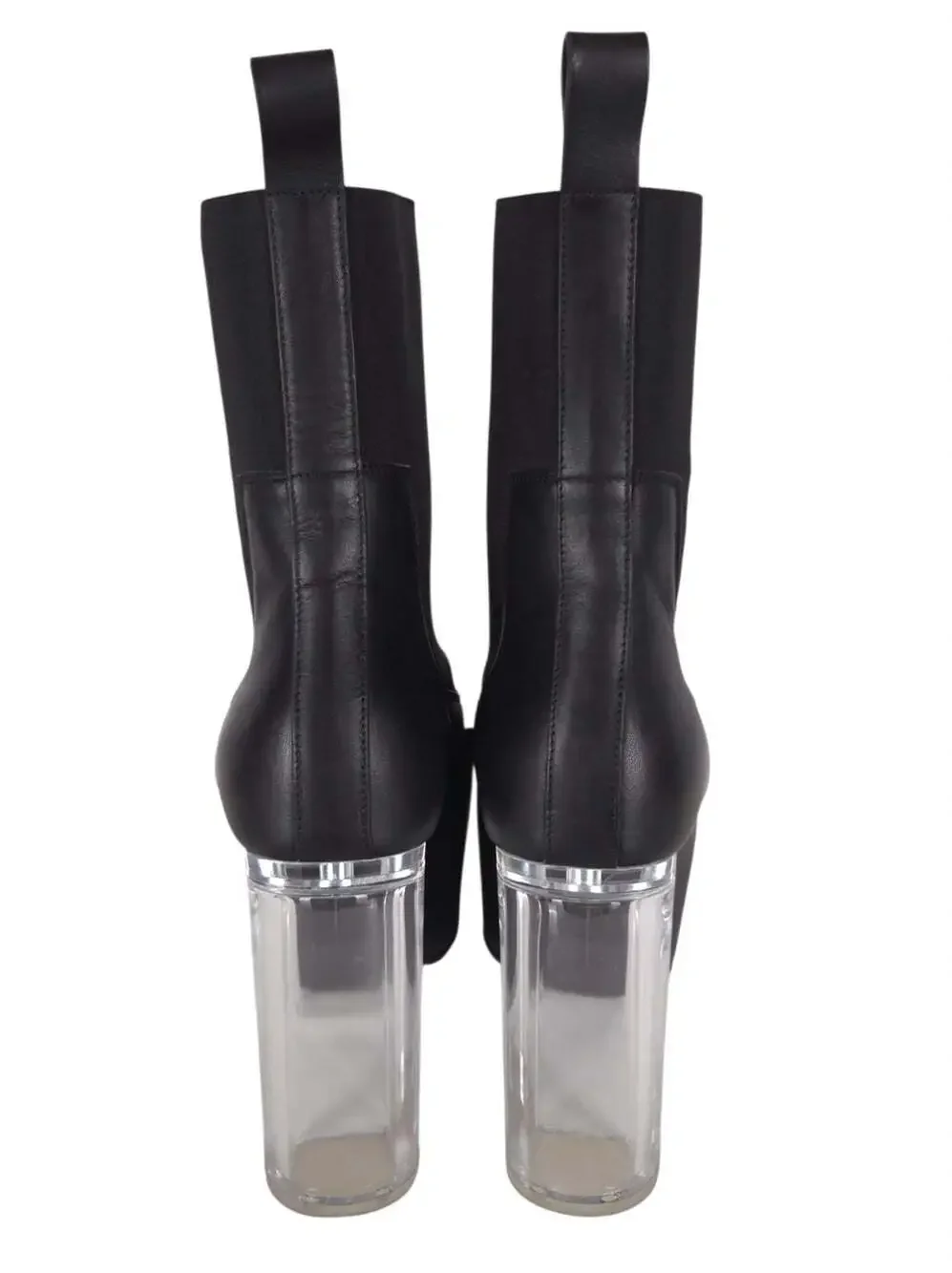 Rick Owens Grilled Kiss Boots US 11 EU 44 Mens Black Clear Transparent $2885